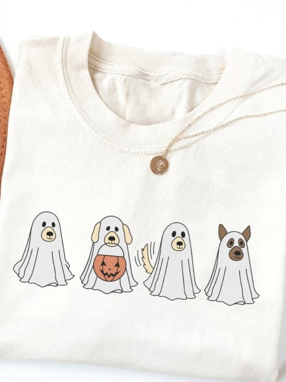 Halloween Ghost Dog Shirt, Funny Dog Lover Shirt Halloween Gift